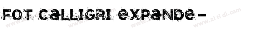 FOT Calligri Expande字体转换
